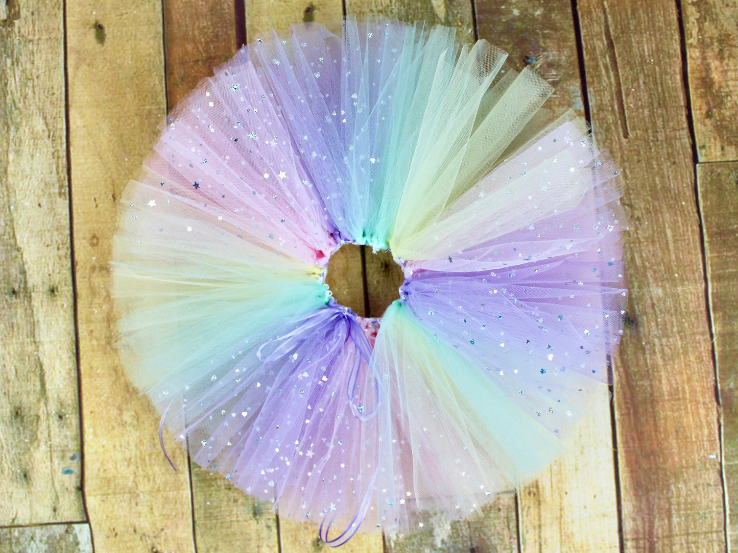 Sparkly Pastel Rainbow Tutu