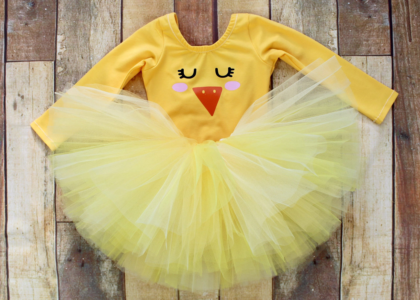 Girls Easter Chick Dressing Up Costume