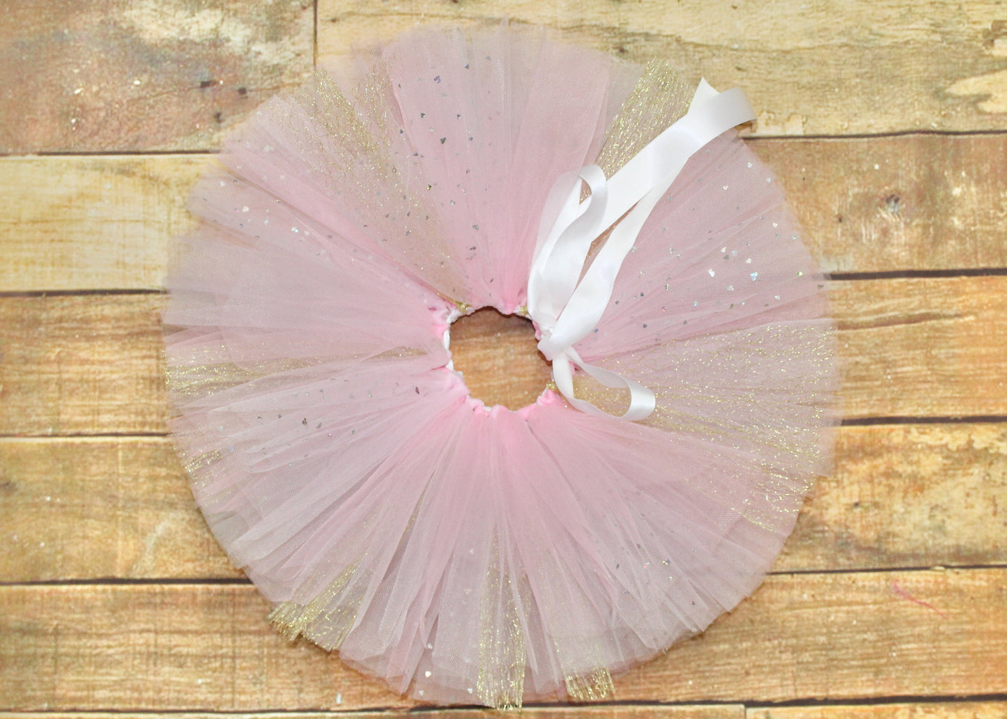 Pink & Gold Baby Girls 1st Birthday Outfit