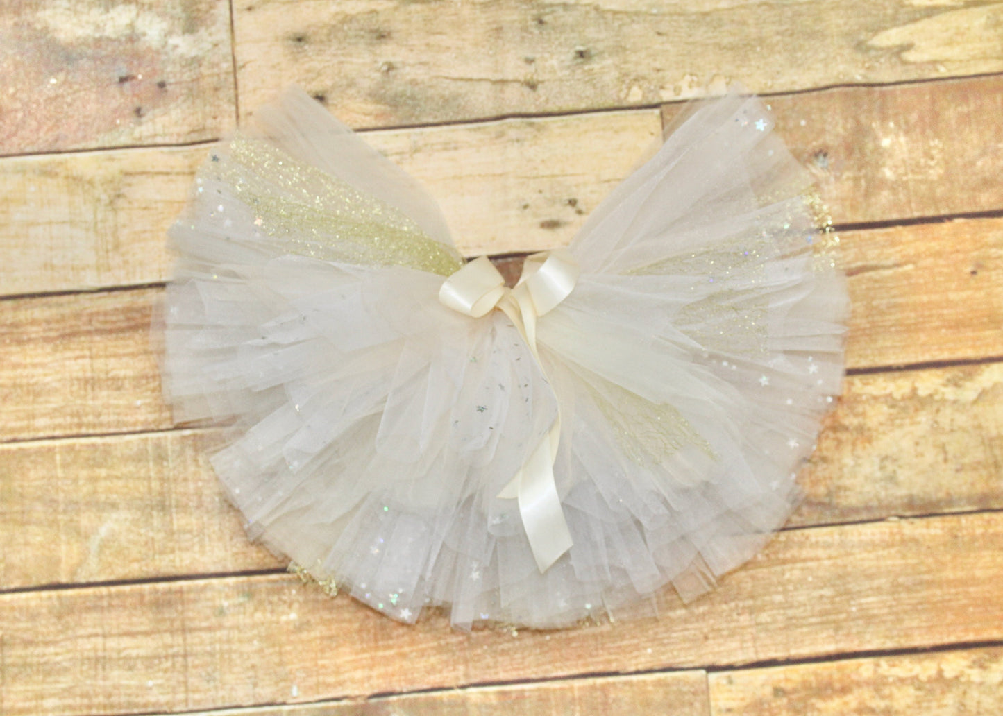 Baby Girl Merry Christmas Champagne Outfit