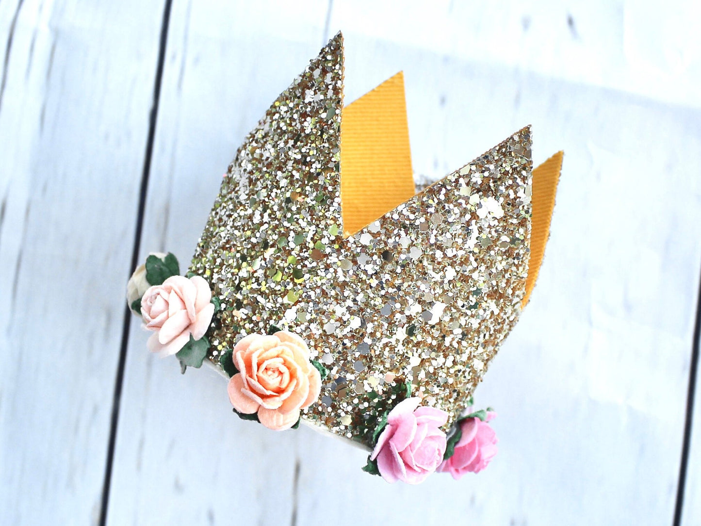 Pastel Rainbow Tutu Skirt with Sparkly Gold Crown