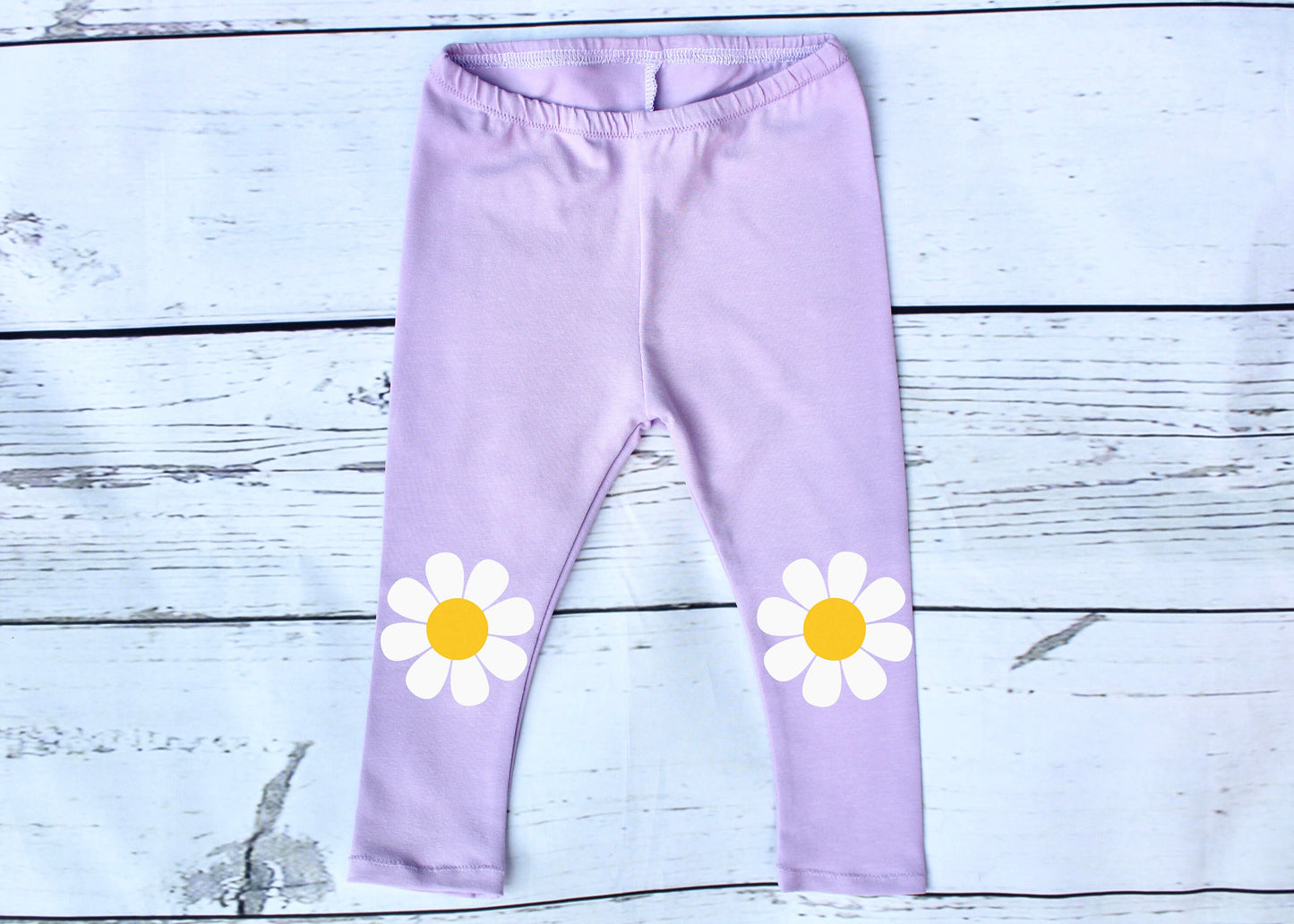Lilac Groovy Personalised Daisy Leggings Outfit