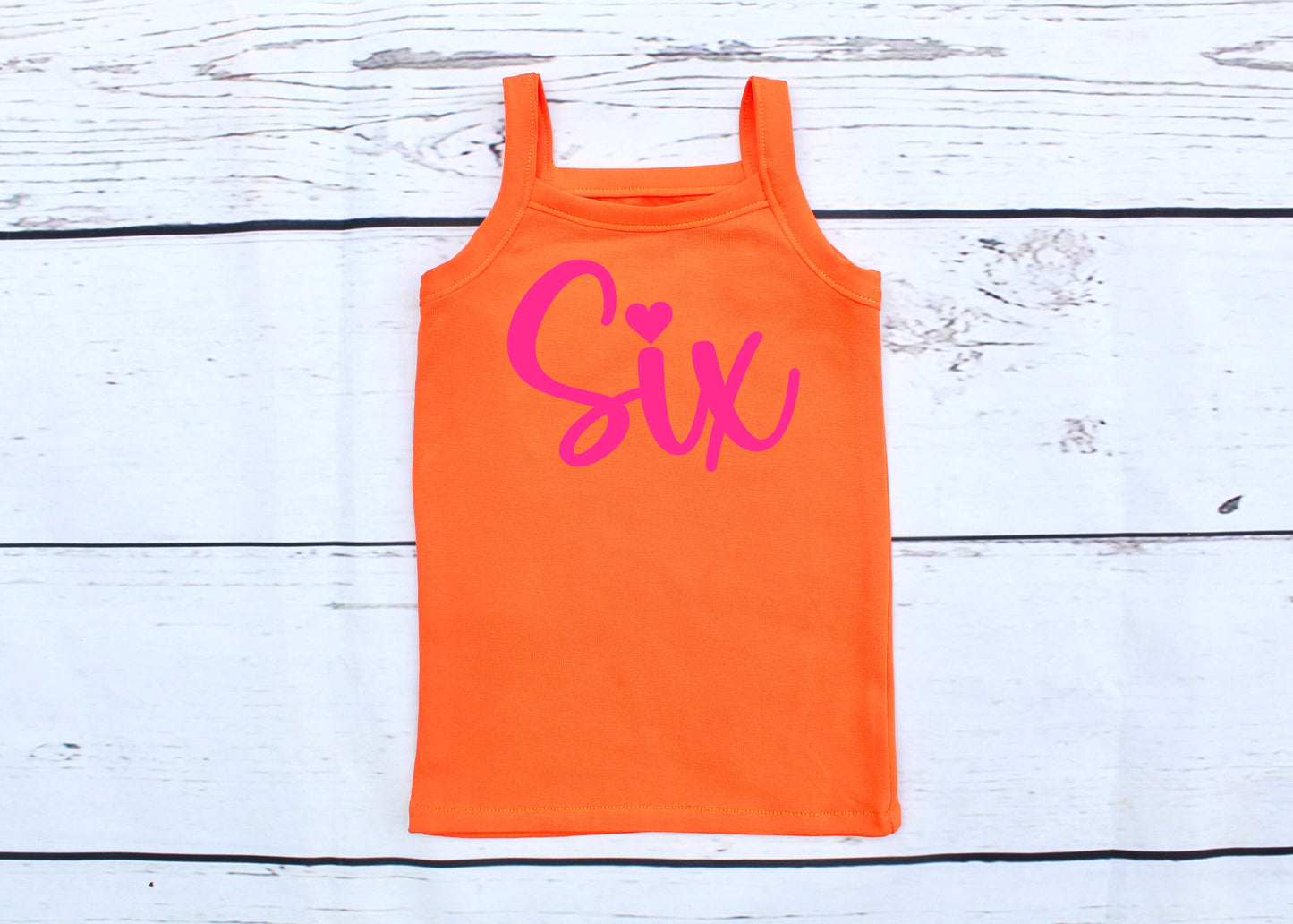 Hot Pink & Orange 6th Birthday Outfit