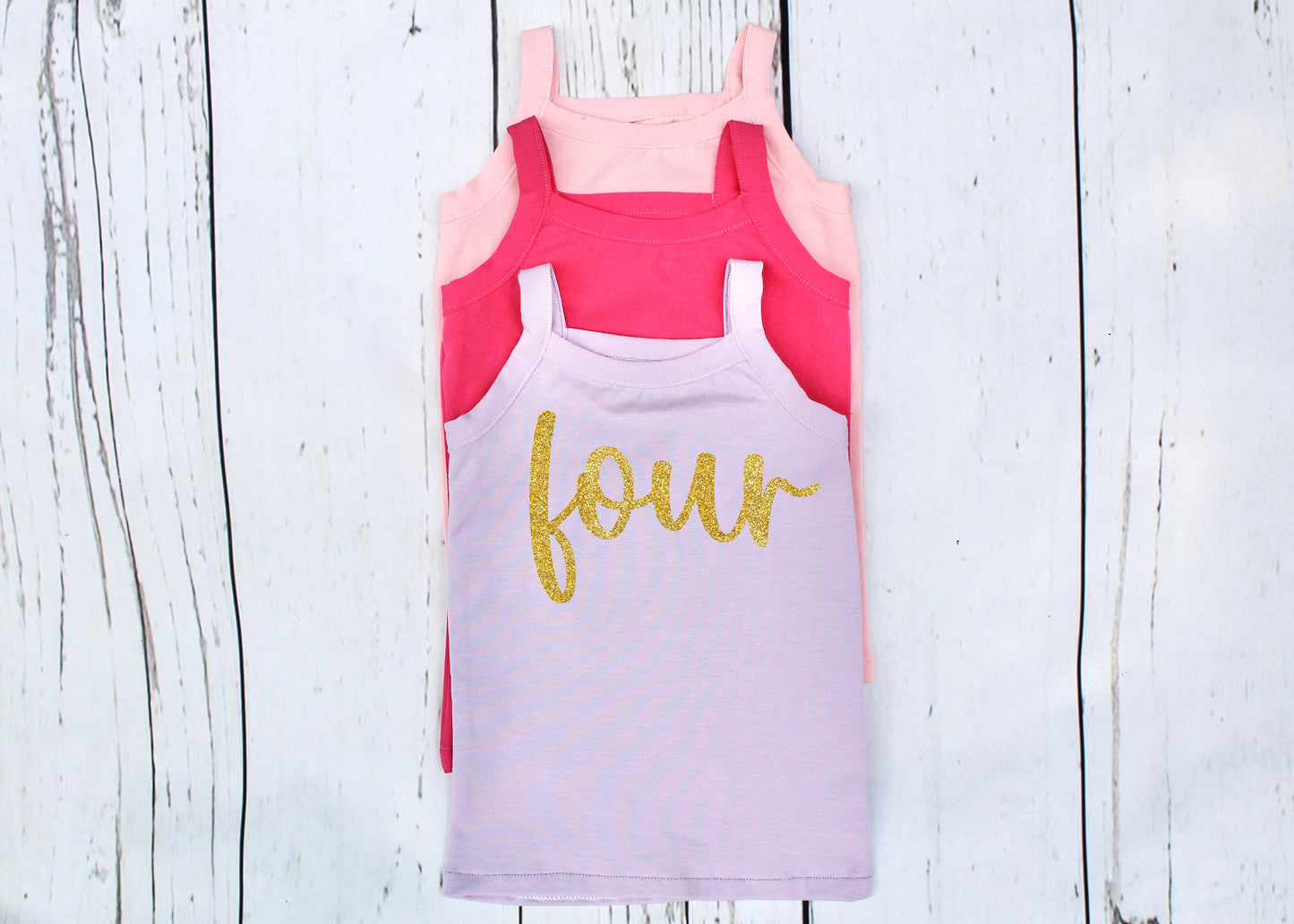 Girls 4th Birthday Strappy Top