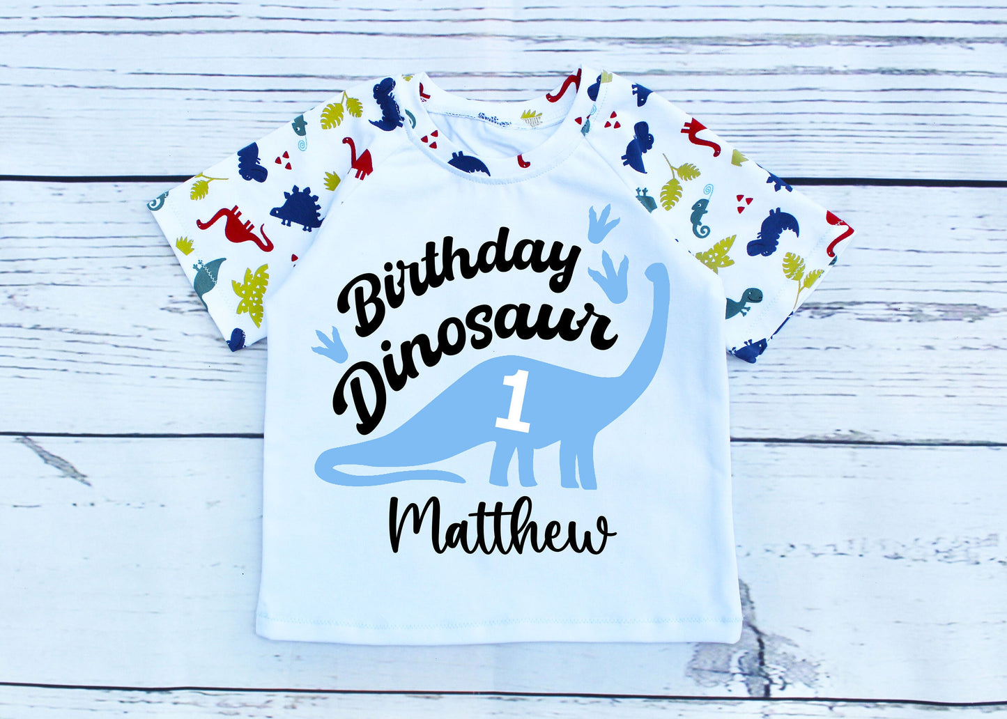 Boys Dinosaur 1st Birthday Outfit