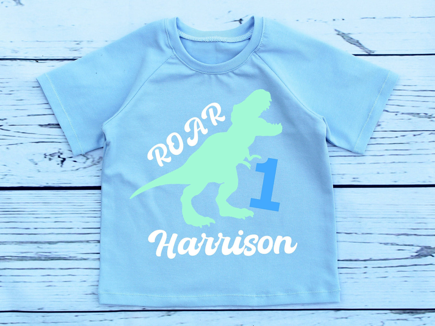 Boys Personalised Dinosaur 1st Birthday Outfit