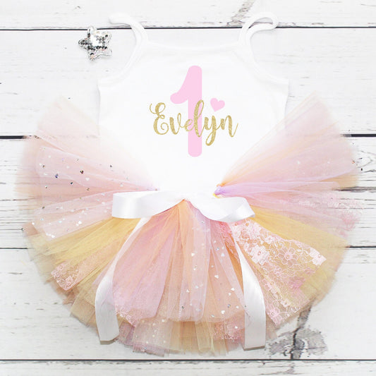 Personalised First Birthday Tutu Set