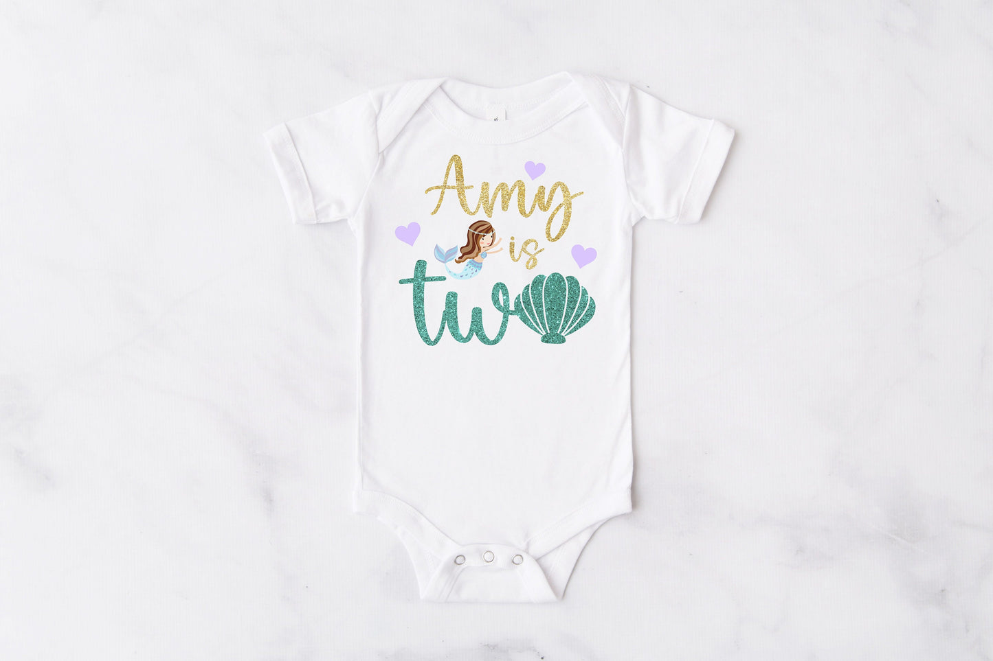 Girls 2nd Birthday Mermaid Outfit