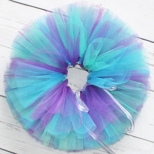 Girls Mermaid Tutu Blue Teal & Purple