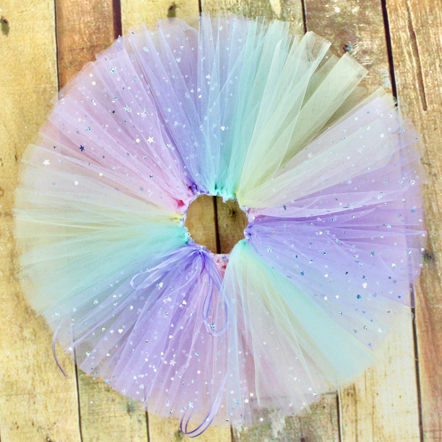 Sparkly Pastel Rainbow Tutu
