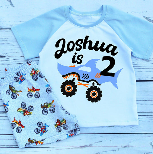 Boys Monster Truck 2nd Birthday Outfit