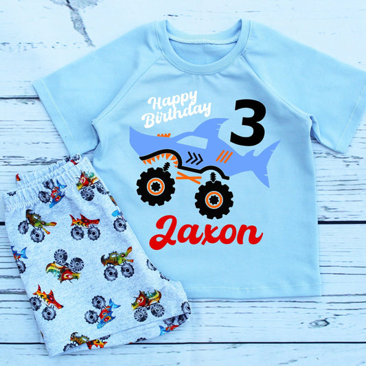 Boys Monster Truck 3rd Birthday Outfit