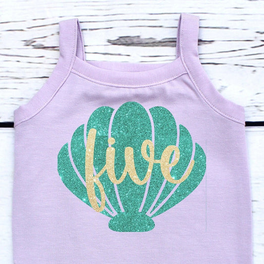 Mermaid 5th Birthday Shirt