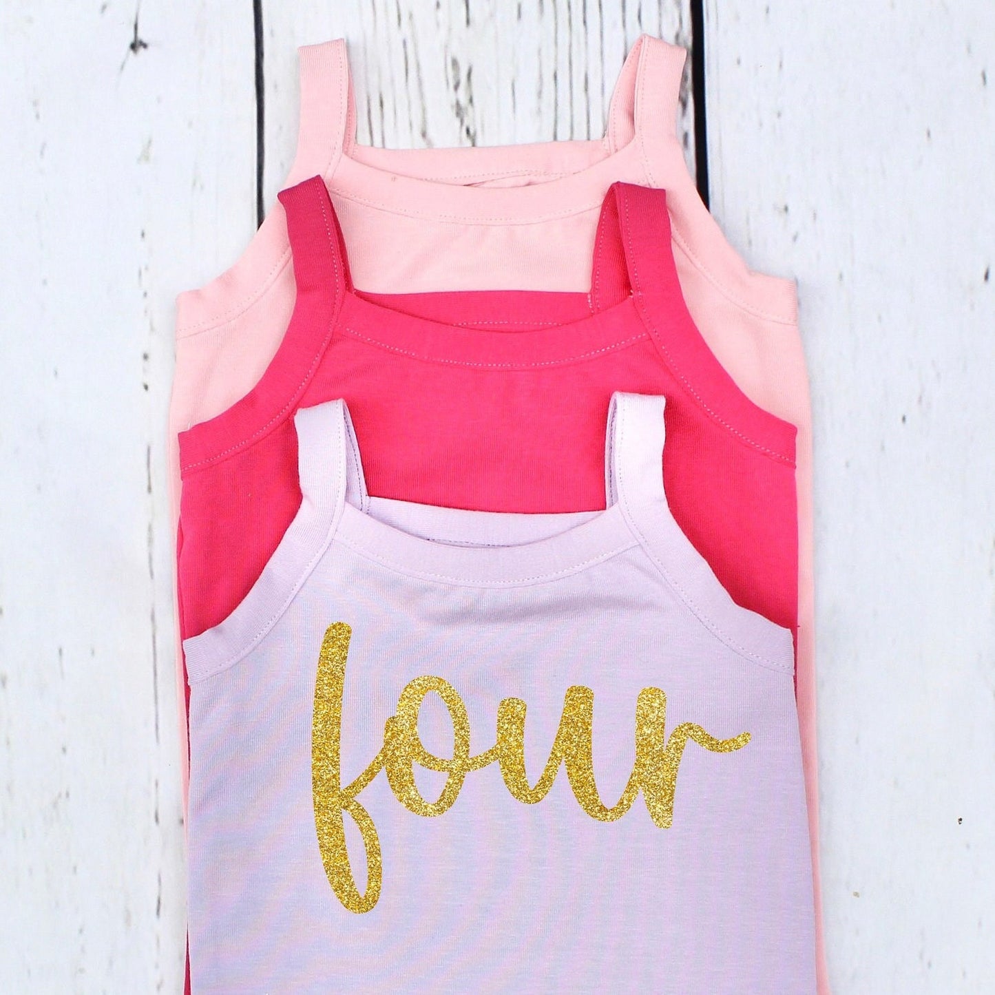 Girls 4th Birthday Strappy Top