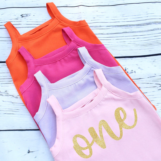 Custom Colour 1st Birthday Top