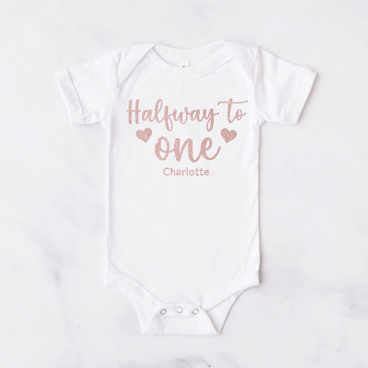 Personalised Half Way To One Vest