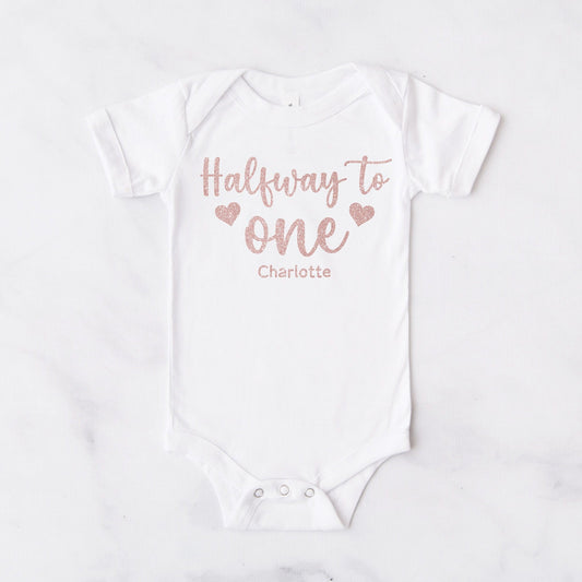 Personalised Half Way To One Vest