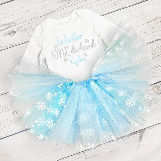 Girls Winter Onederland Tutu Outfit