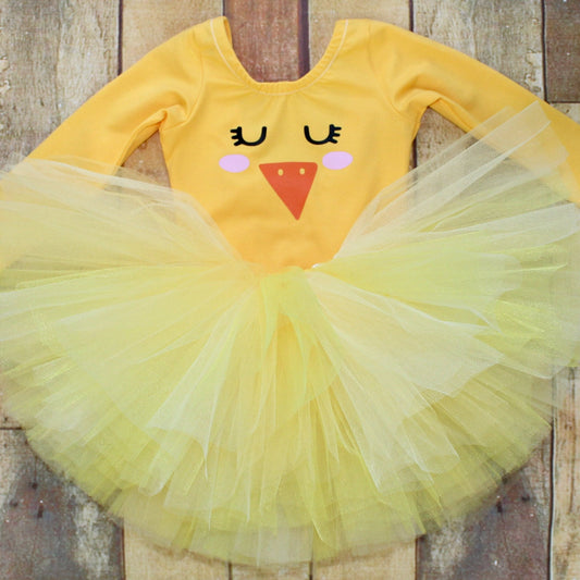 Girls Easter Chick Dressing Up Costume