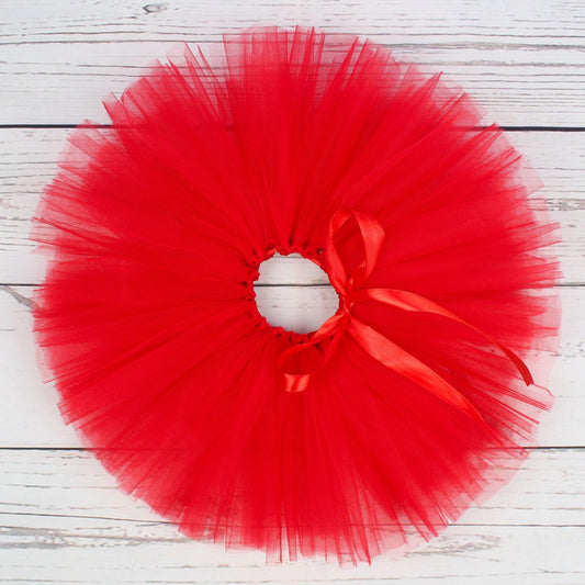 Festive Red Tutu Skirt