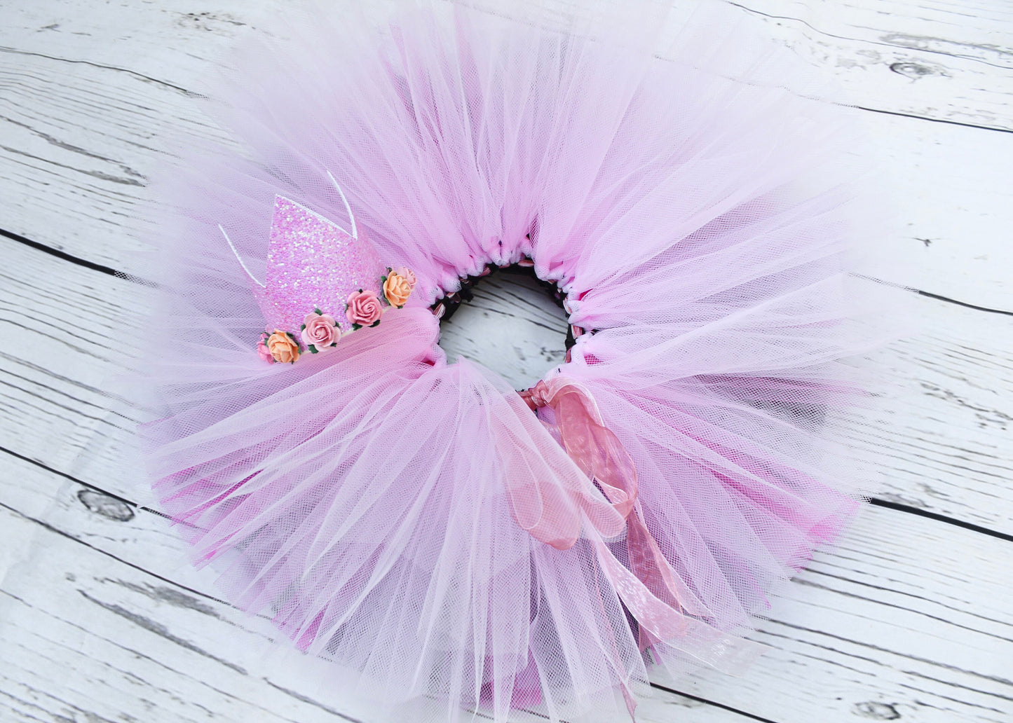 Girls Top, Crown & Tutu Set in Black and Pink
