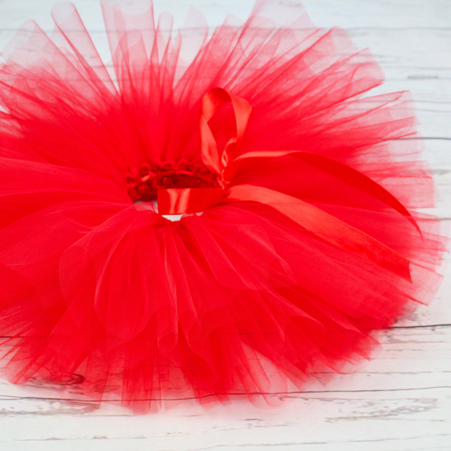 Festive Red Tutu Skirt