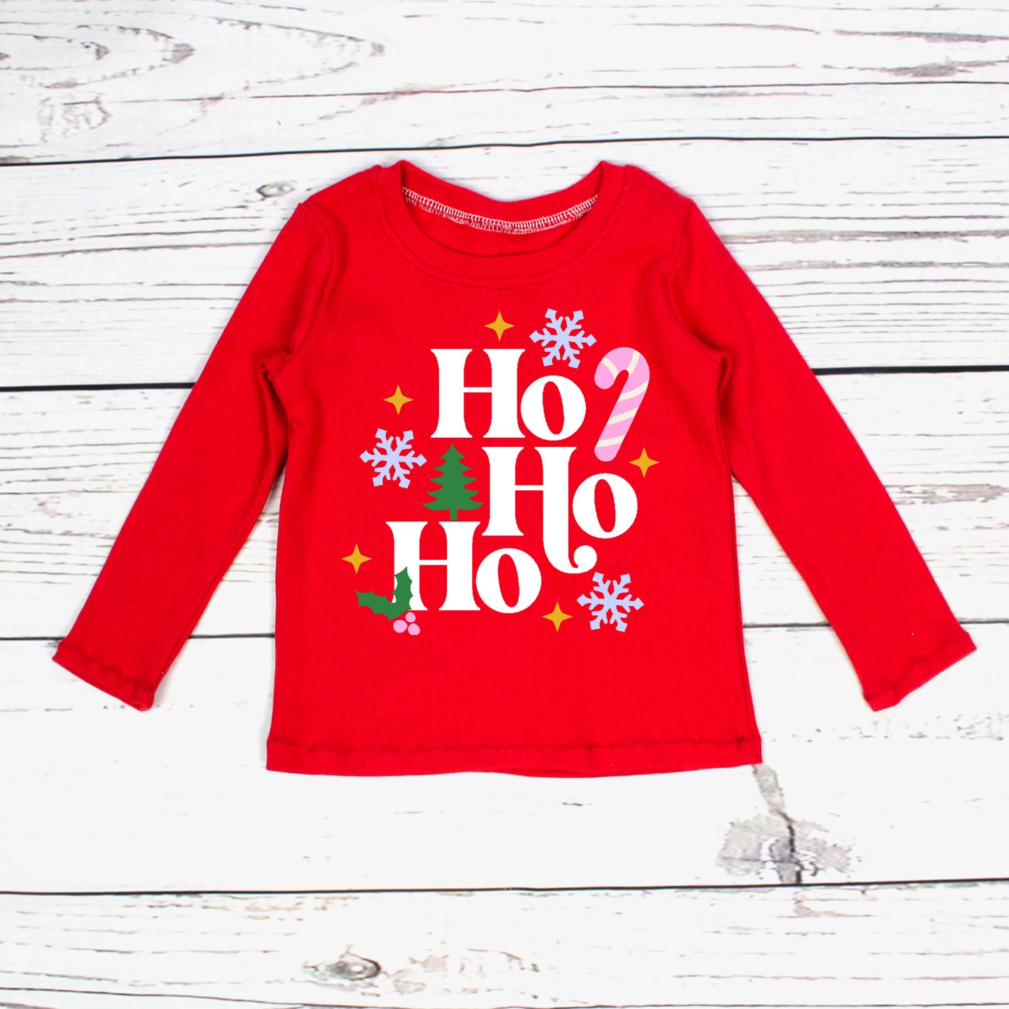 Girls Retro Ho Ho Ho Christmas Tutu Outfit