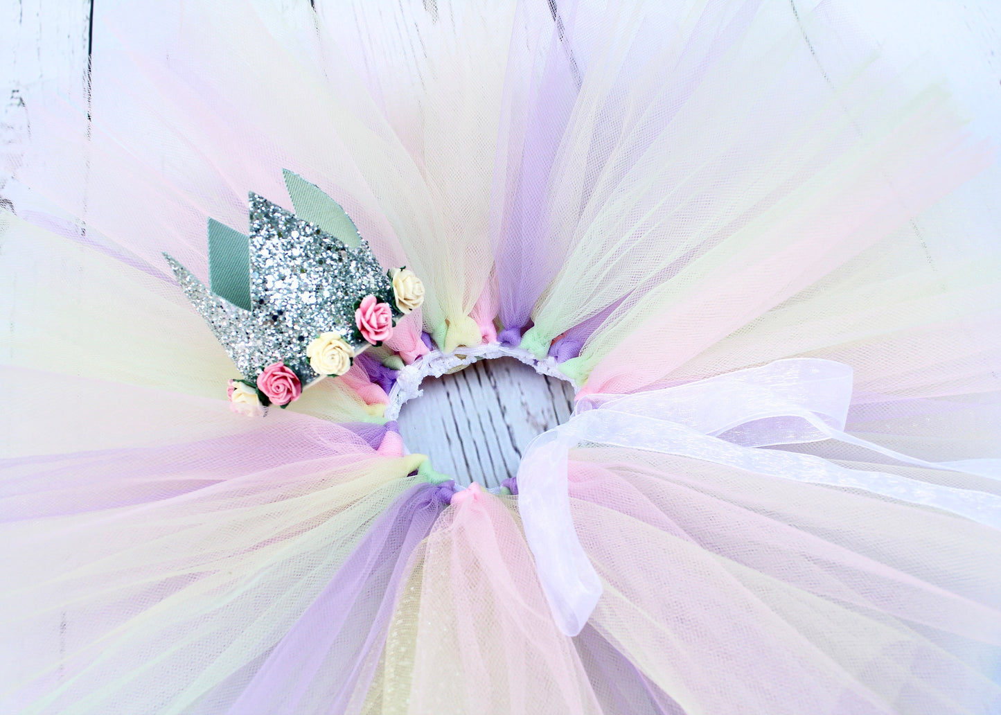 Pastel Rainbow 2nd Birthday Tutu Outfit