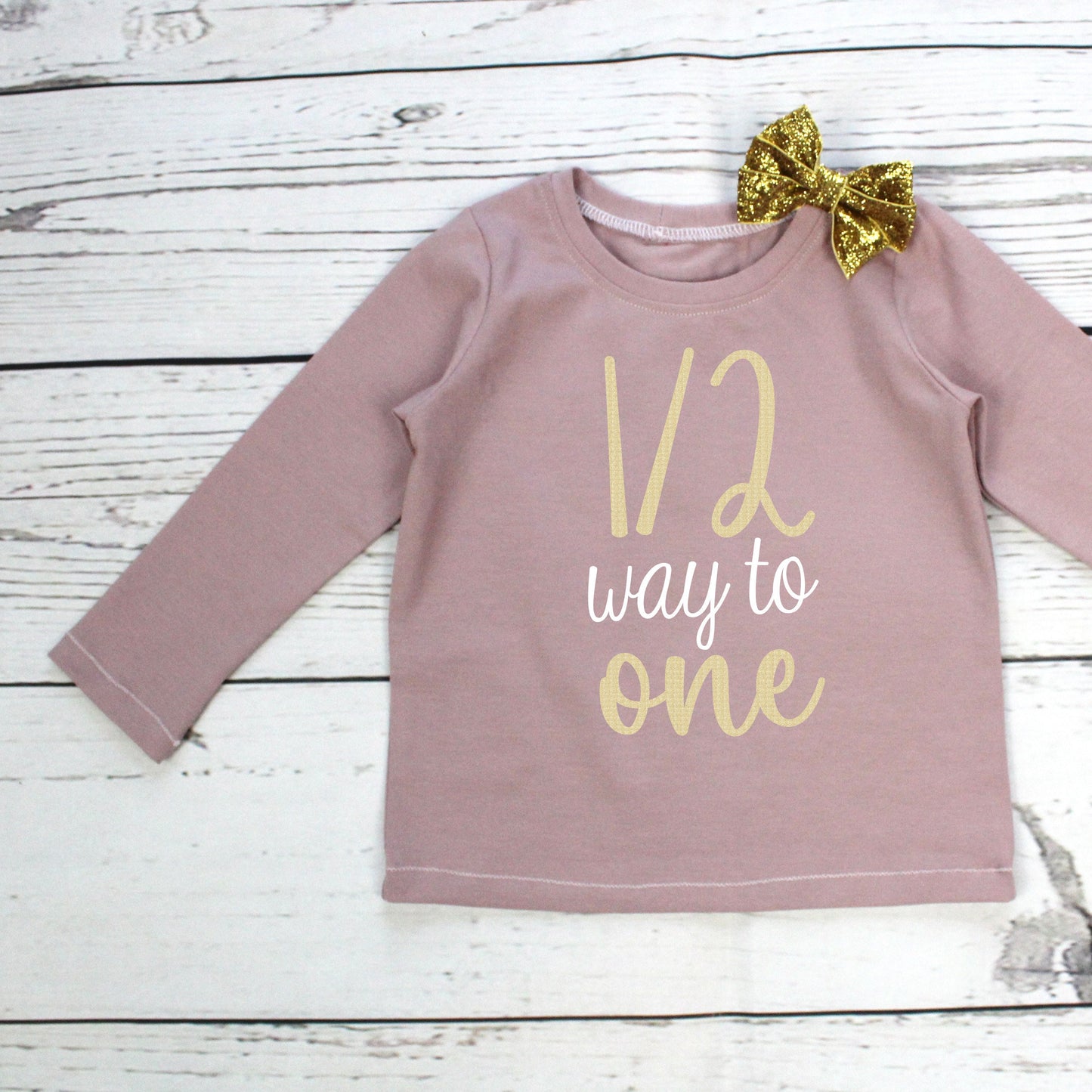 Dusky Pink & Pastel Rainbow 1/2 Way to One Tutu Set