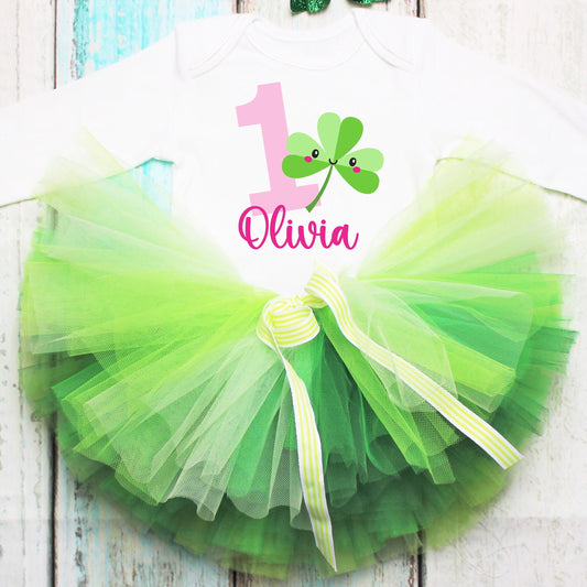 St Patrick's Day 1st Birthday Tutu Outfit