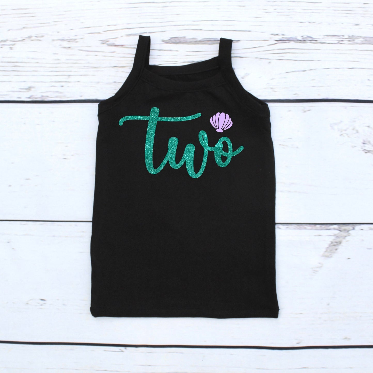 Turquoise and Lilac Mermaid Themed 2nd Birthday Outfit for Girls Party