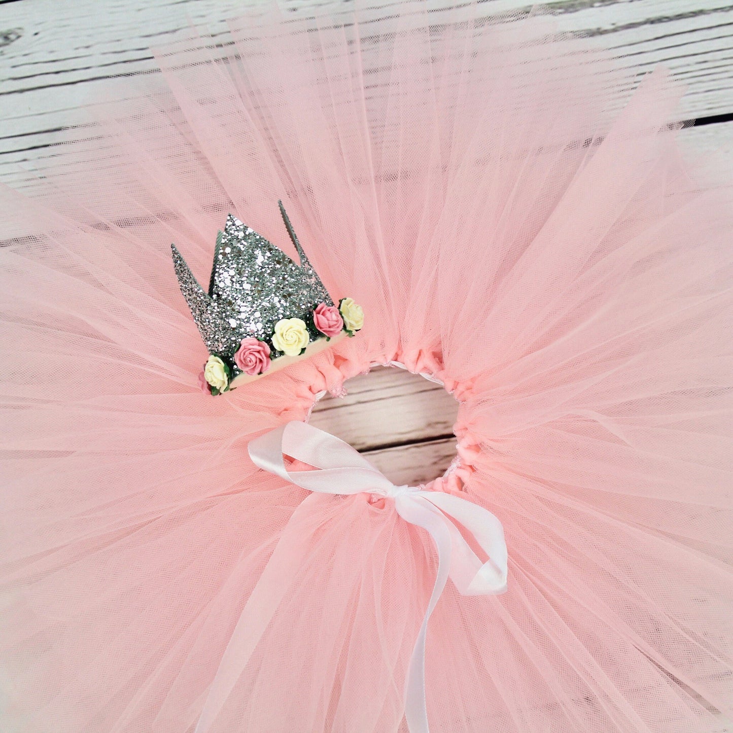 Light Pink Tutu Skirt & Crown Gift Set