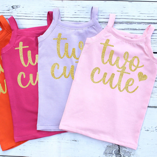 Pink Party Top for Girls 2nd Birthday