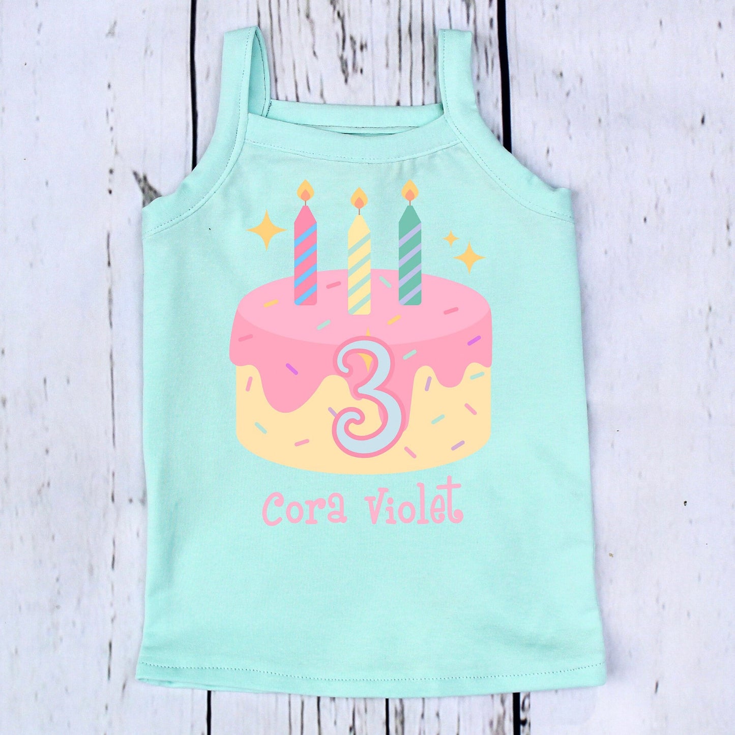 Personalised Pastel 3rd Birthday Tutu Outfit